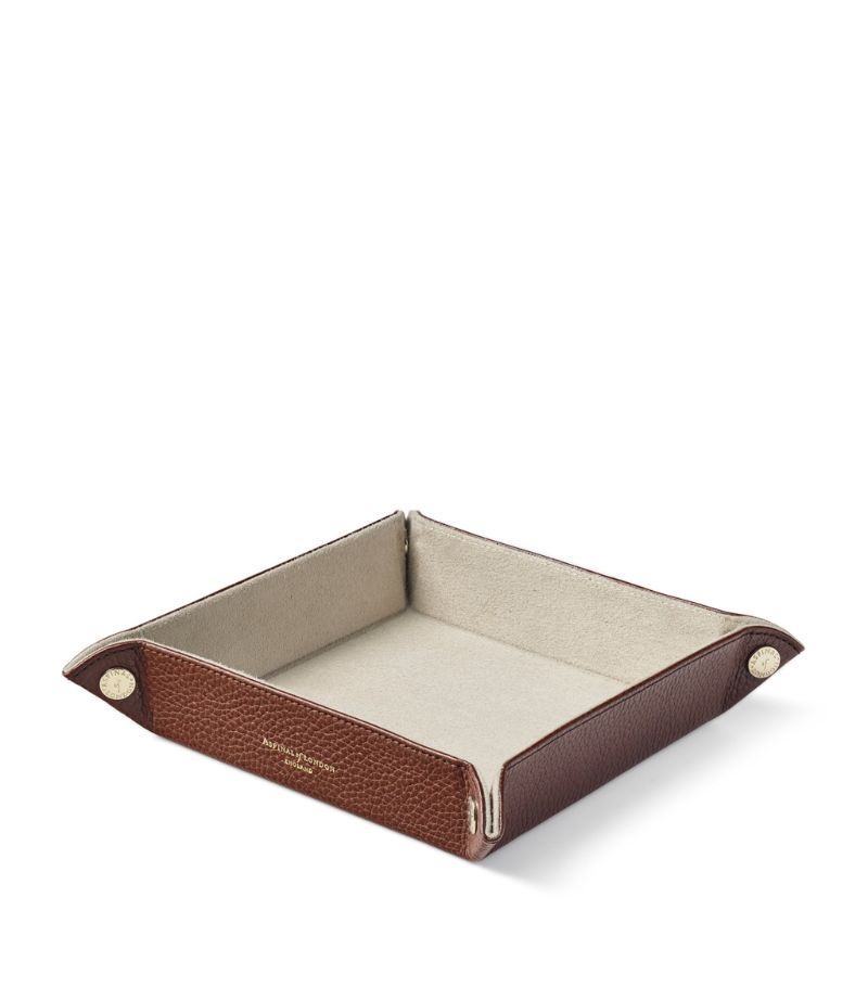  Aspinal Of London Medium Leather Tidy Tray (20Cm X 20Cm)