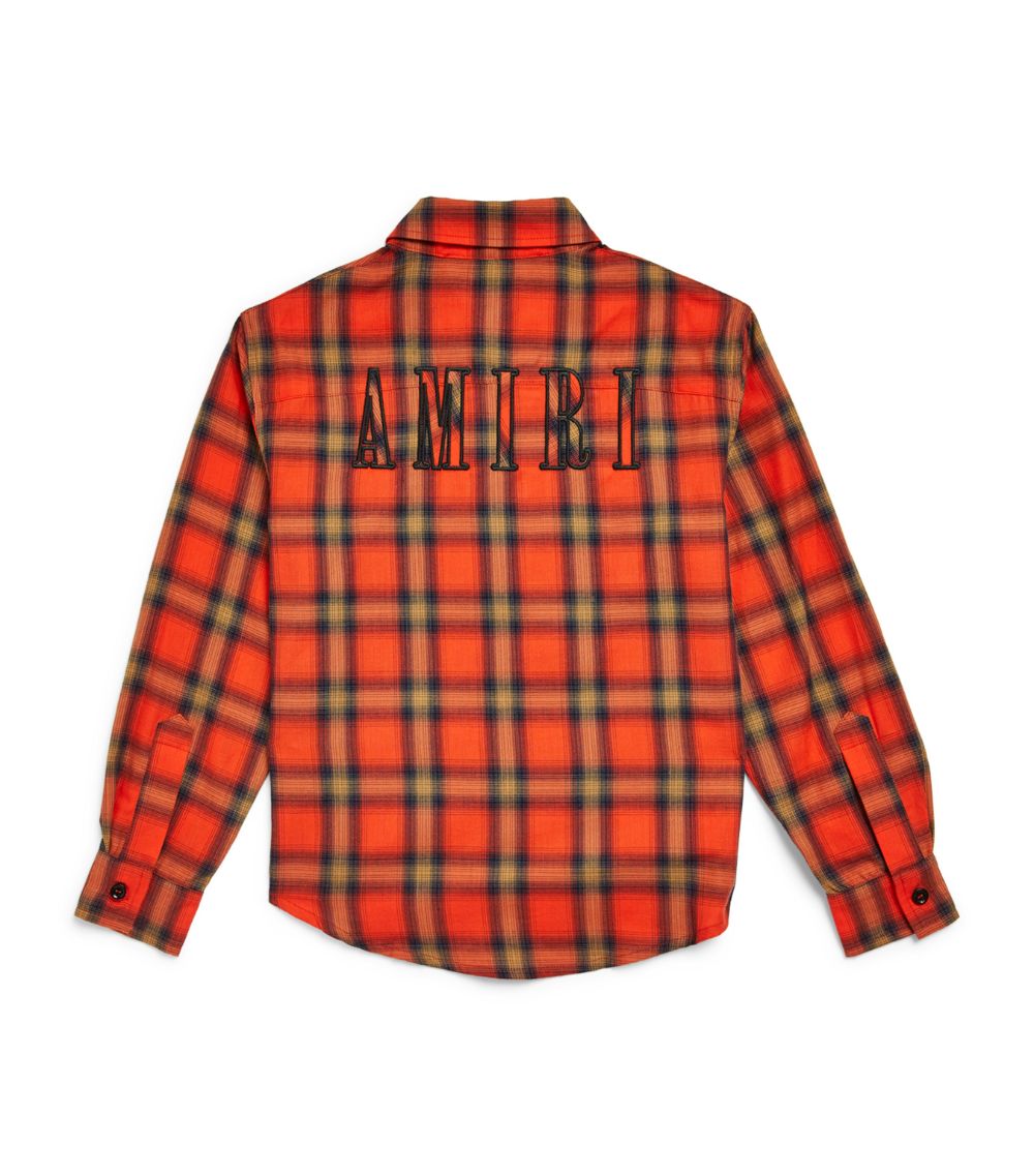 Amiri Kids AMIRI KIDS Logo Flannel Shirt (4-12 Years)