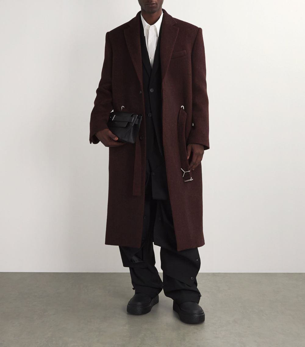 Y/Project Y/Project Wool-Blend Y Belt Overcoat