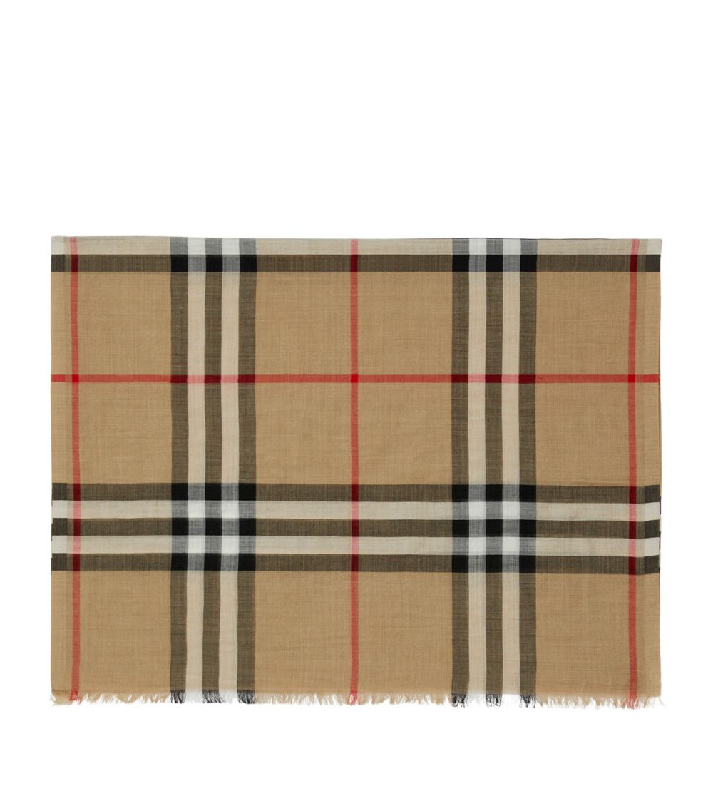 Burberry Burberry Wool-Silk Check Scarf