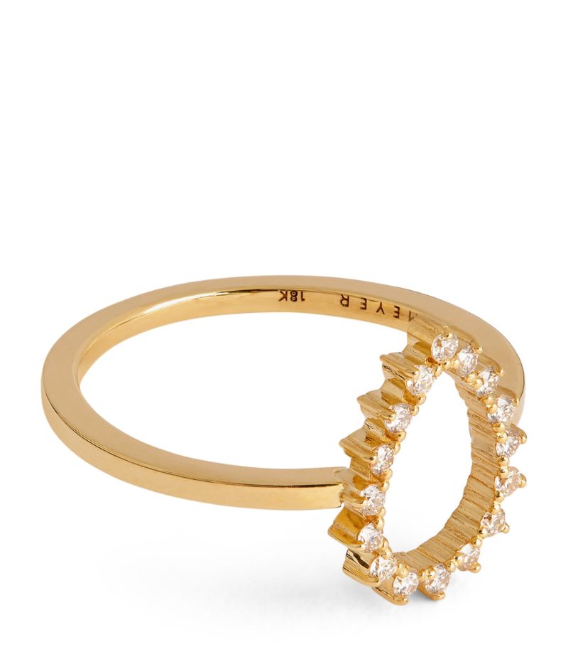 Jennifer Meyer Jennifer Meyer Yellow Gold and Diamond Teardrop Ring
