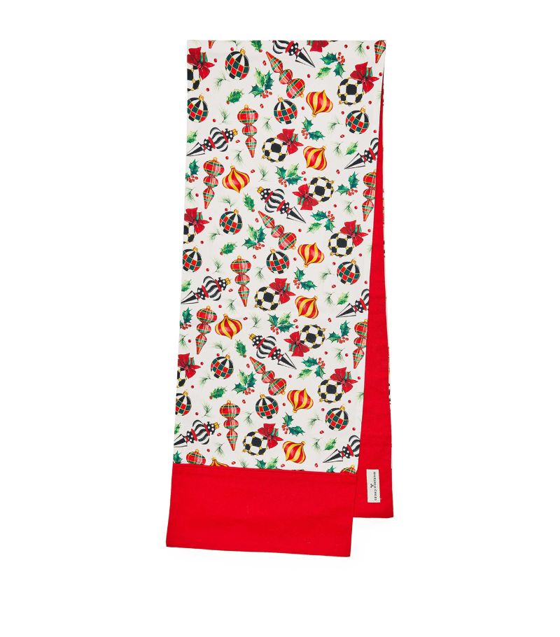 Mackenzie-Childs Mackenzie-Childs Cotton Deck The Halls Table Runner (183Cm X 35.5Cm)