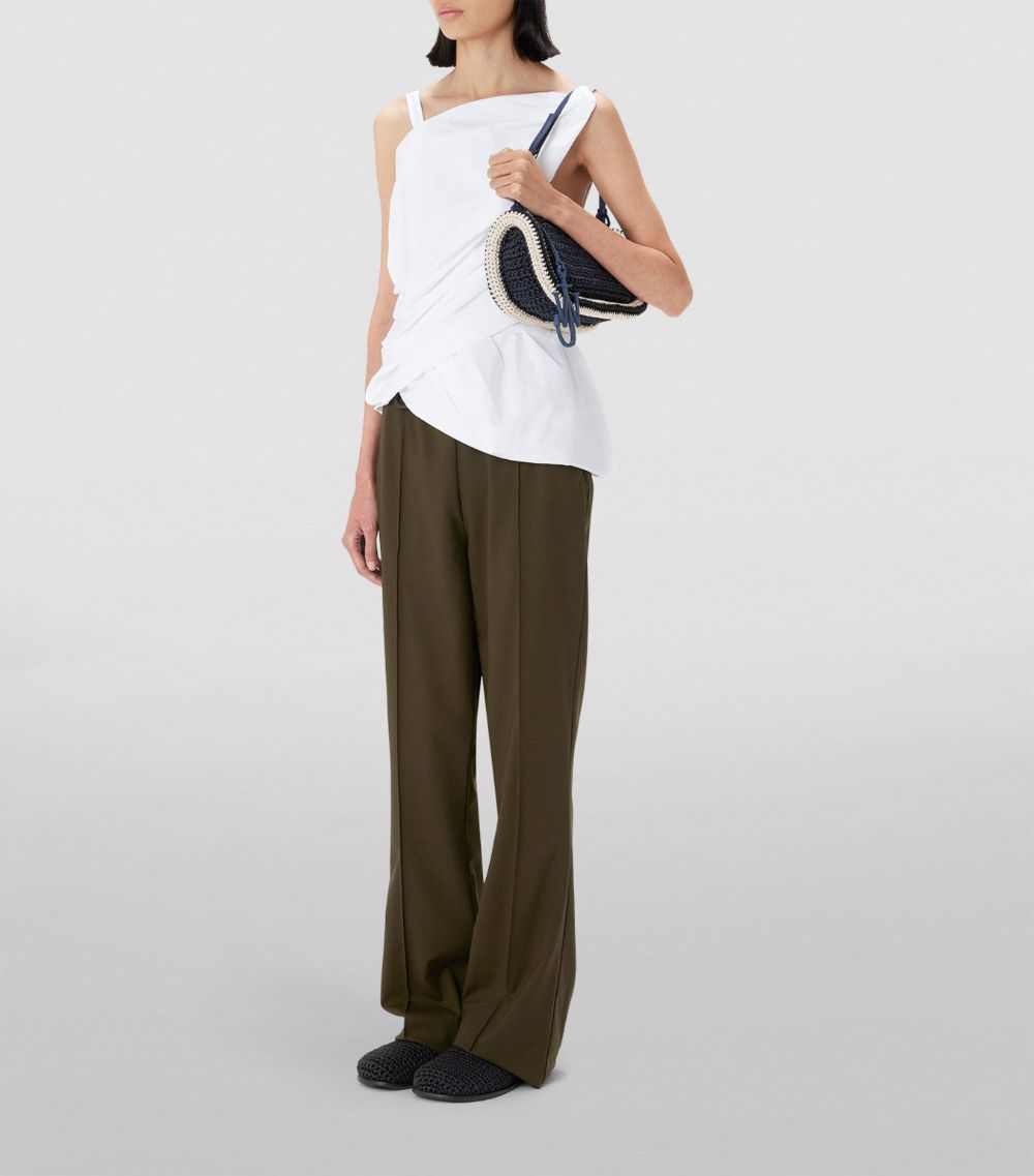 Jw Anderson Jw Anderson Stretch-Wool Drawstring Tailored Trousers