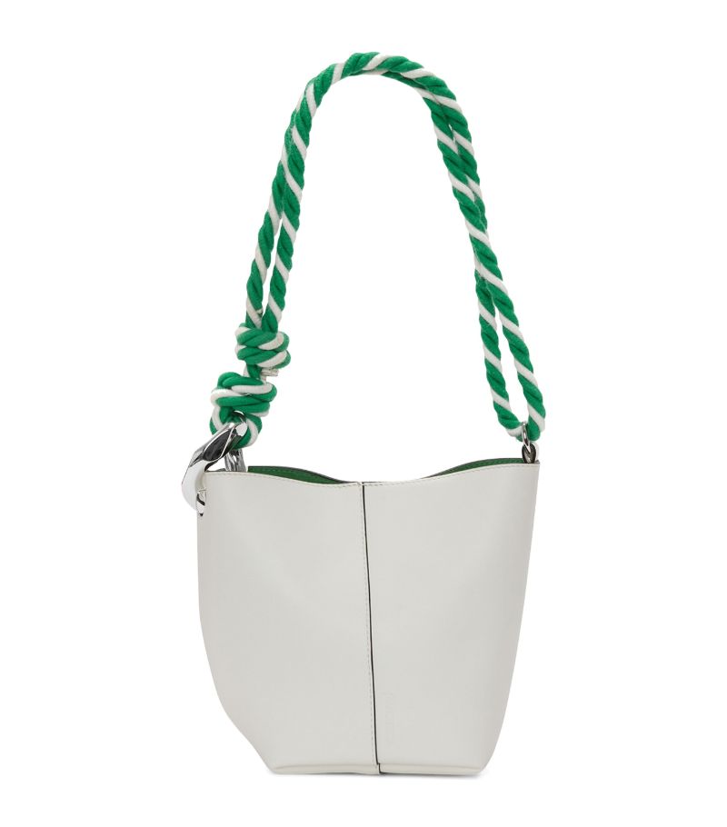 Jw Anderson Jw Anderson Leather Braided Corner Bucket Bag