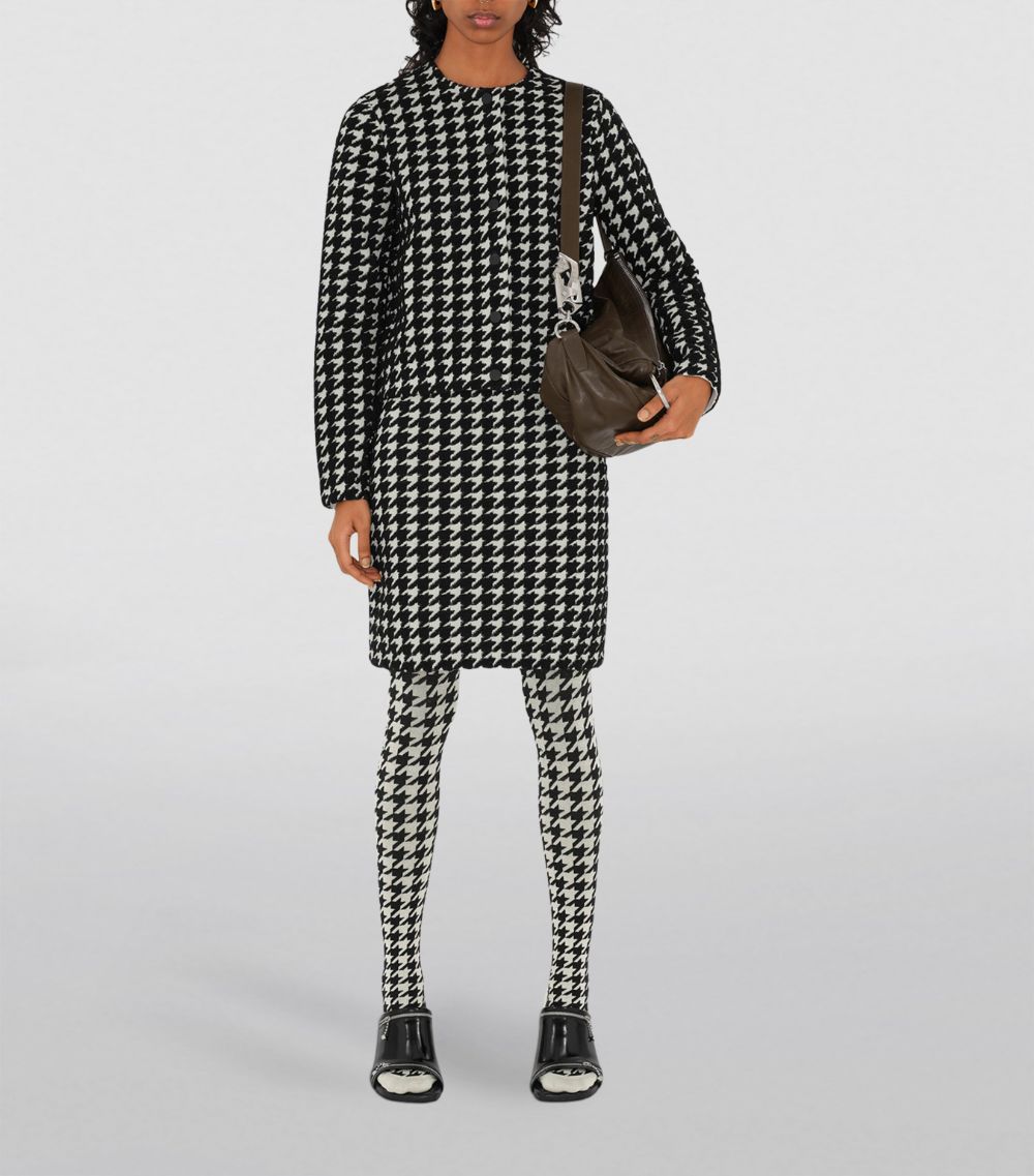 Burberry Burberry Toweling Houndstooth Mini Skirt