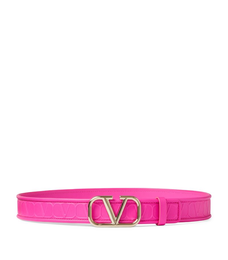 VALENTINO GARAVANI Valentino Garavani Leather Toile Iconographe Belt