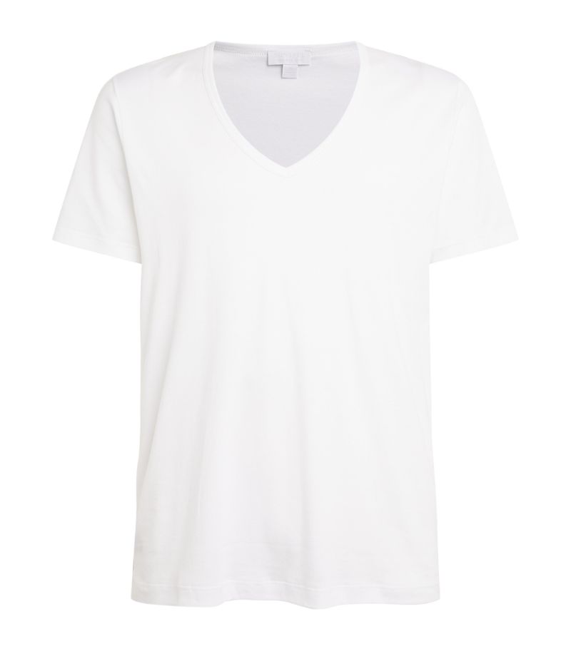 Sunspel Sunspel Sea Island Cotton V-Neck T-Shirt