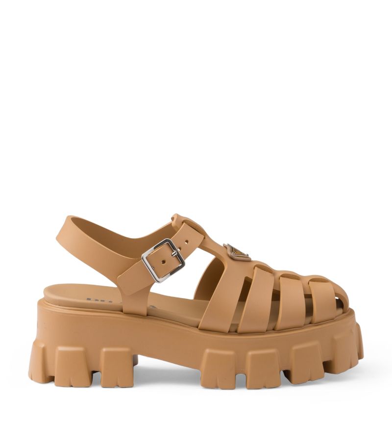 Prada Prada Rubber Platform Sandals 55