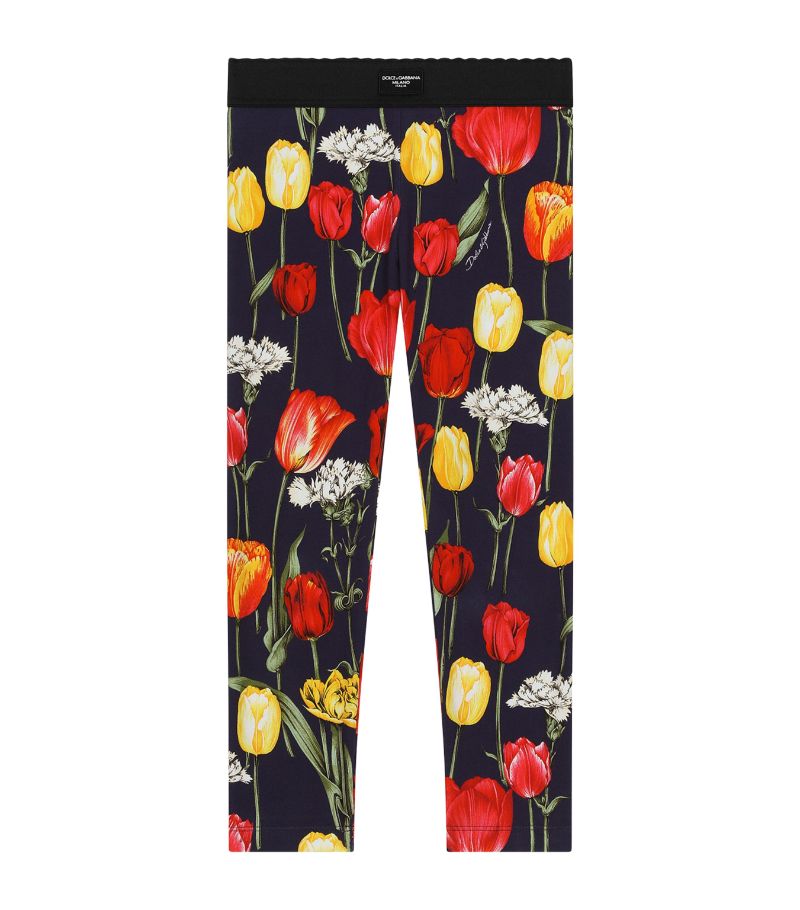 Dolce & Gabbana Dolce & Gabbana Kids Floral Print Leggings (8-12+ Years)