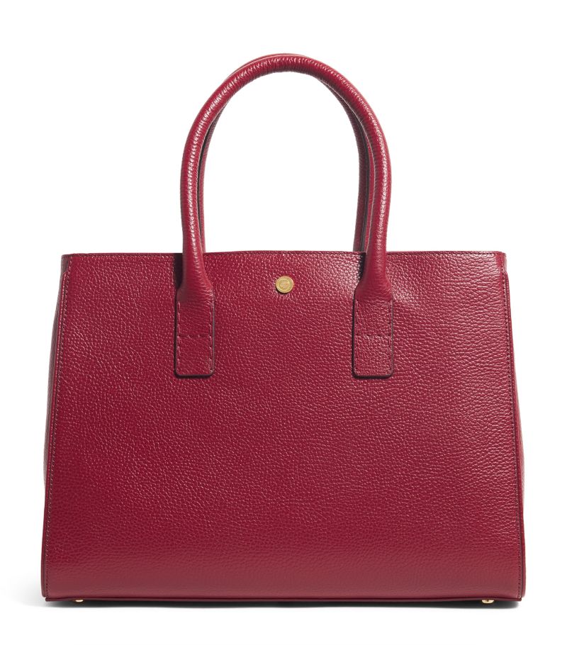 Harrods Harrods Pebbled Leather Work Tote Bag