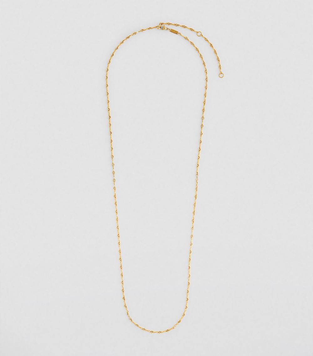 Azlee Azlee Small Yellow Gold Circle Link Chain Necklace