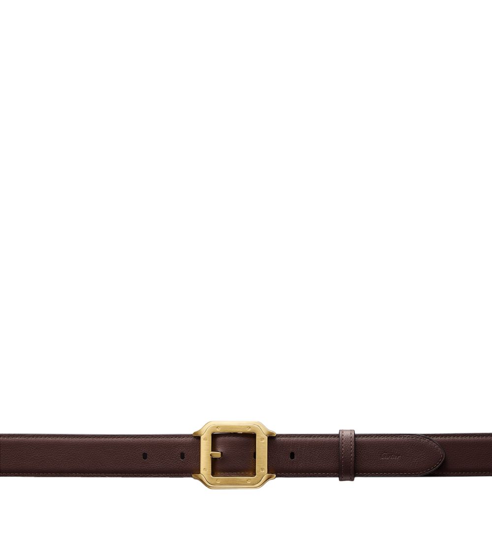 Cartier Cartier Leather Reversible Santos De Cartier Belt