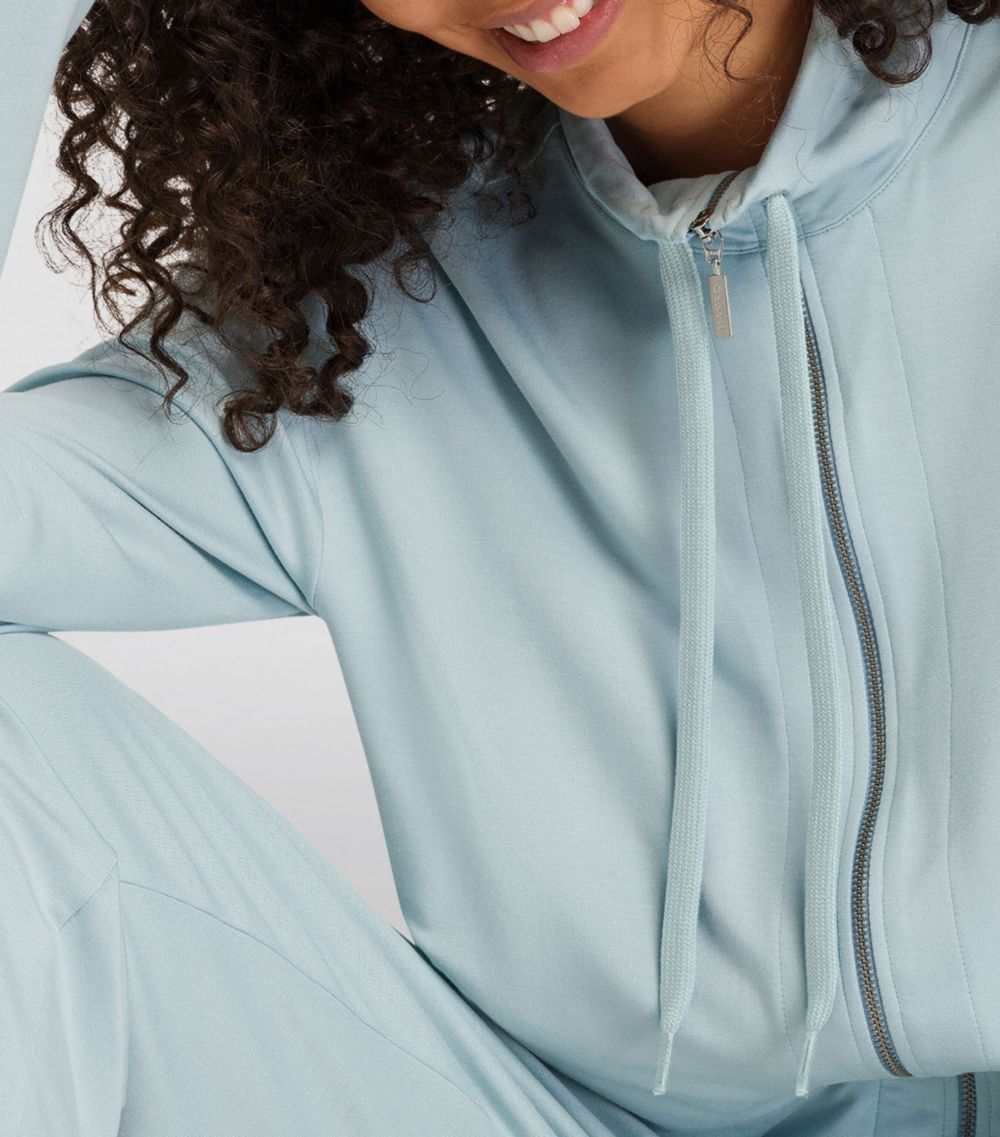 Hanro Hanro Balance Long-Sleeve Zip-Up Sweatshirt
