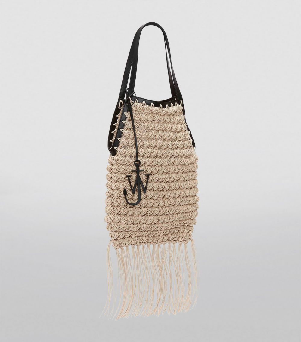 Jw Anderson Jw Anderson Fringed Popcorn Tote Bag