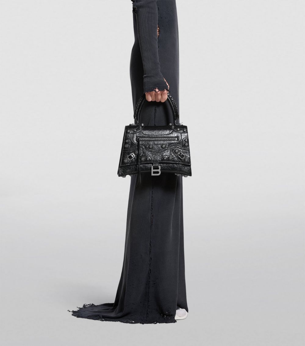 Balenciaga Balenciaga Leather Hourglass X Le Cagole Top-Handle Bag