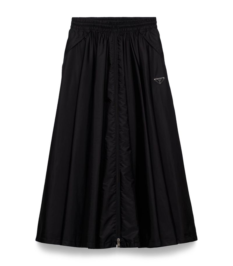 Prada Prada Re-Nylon Midi Skirt