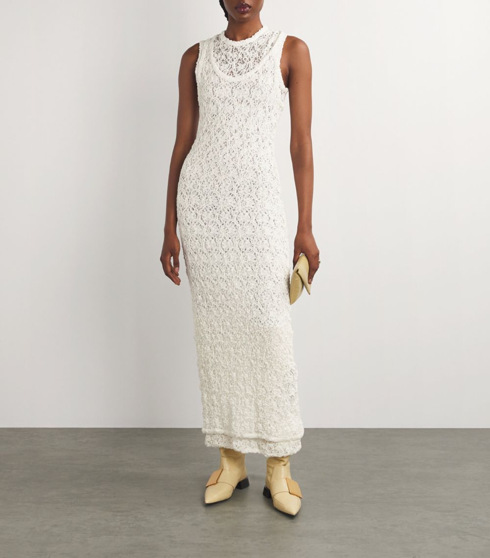 Jil Sander Jil Sander Lace Double-Layer Dress