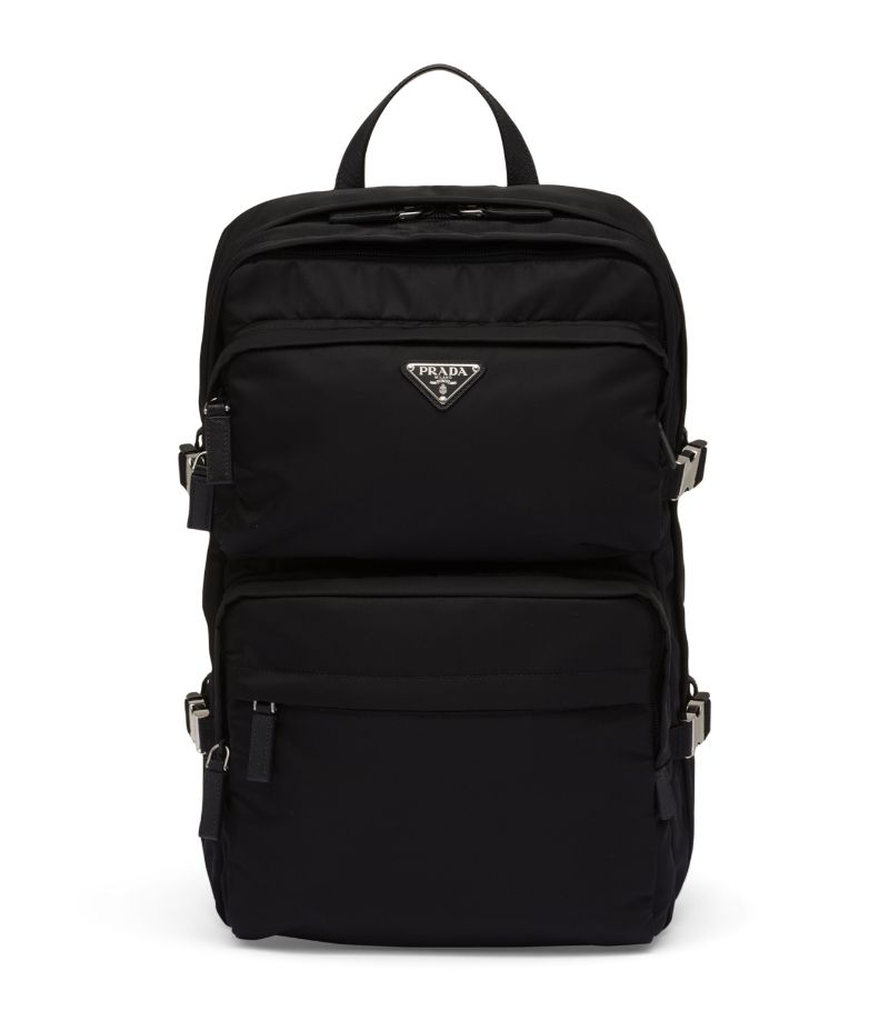 Prada Prada Re-Nylon And Leather Backpack