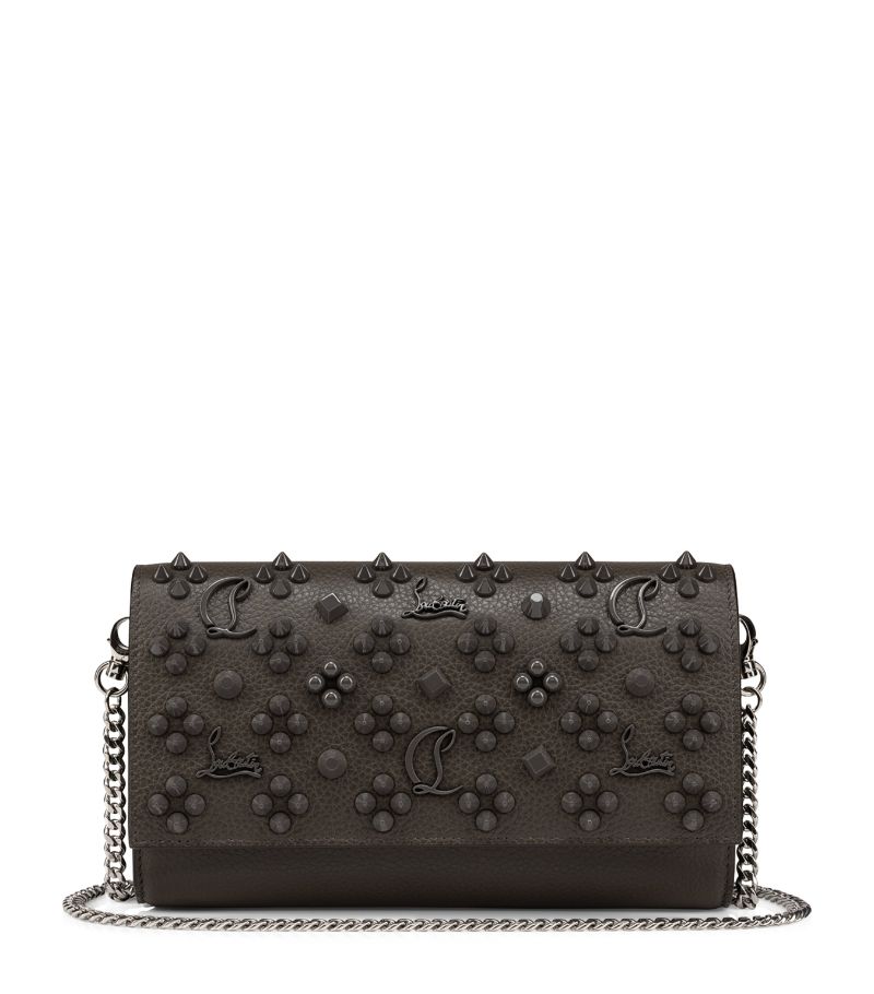 Christian Louboutin Christian Louboutin Paloma Leather Embellished Chain Wallet