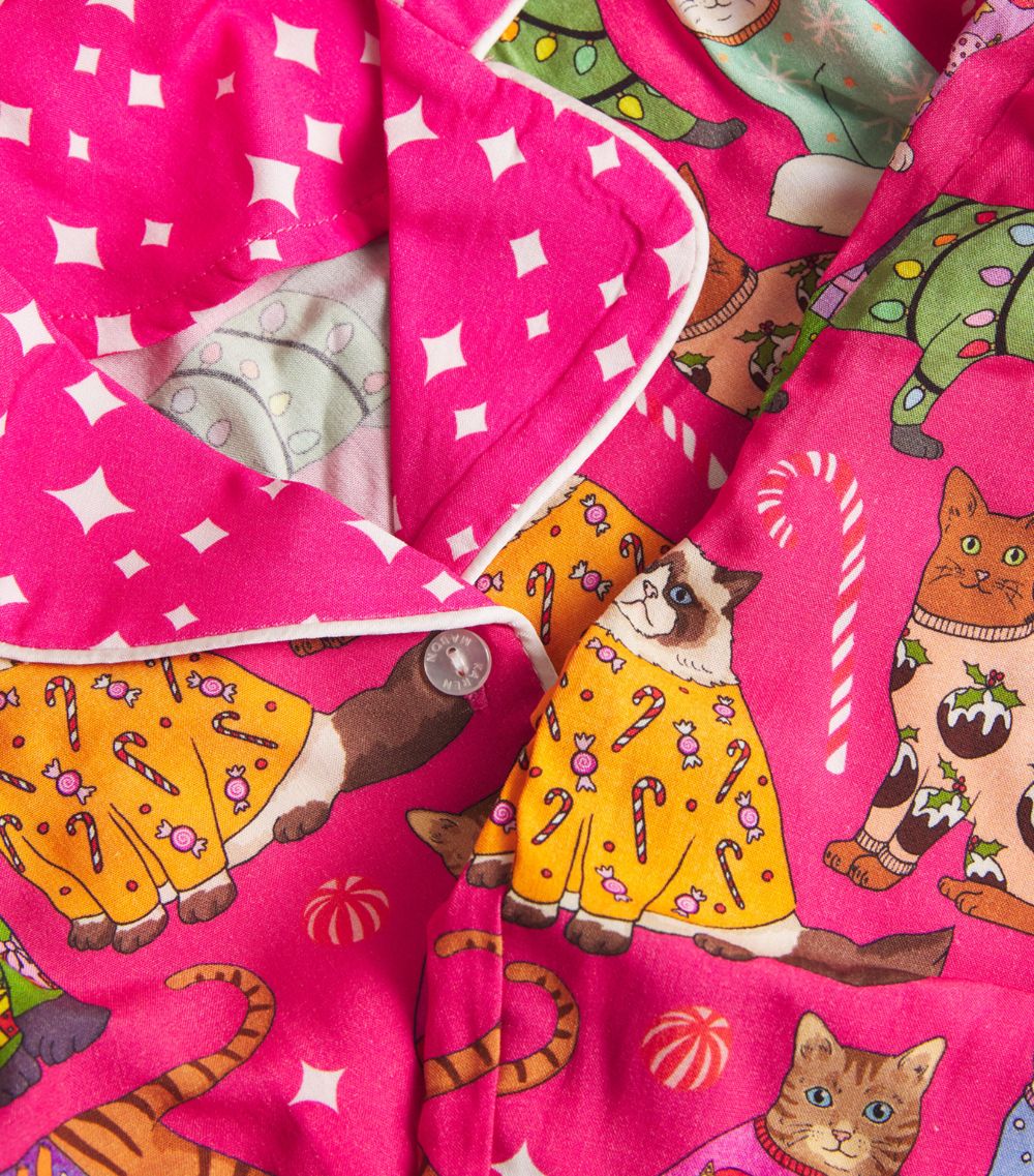  Karen Mabon Kids Have Yourself A Meowy Little Christmas Pyjama Set (2-14 Years)