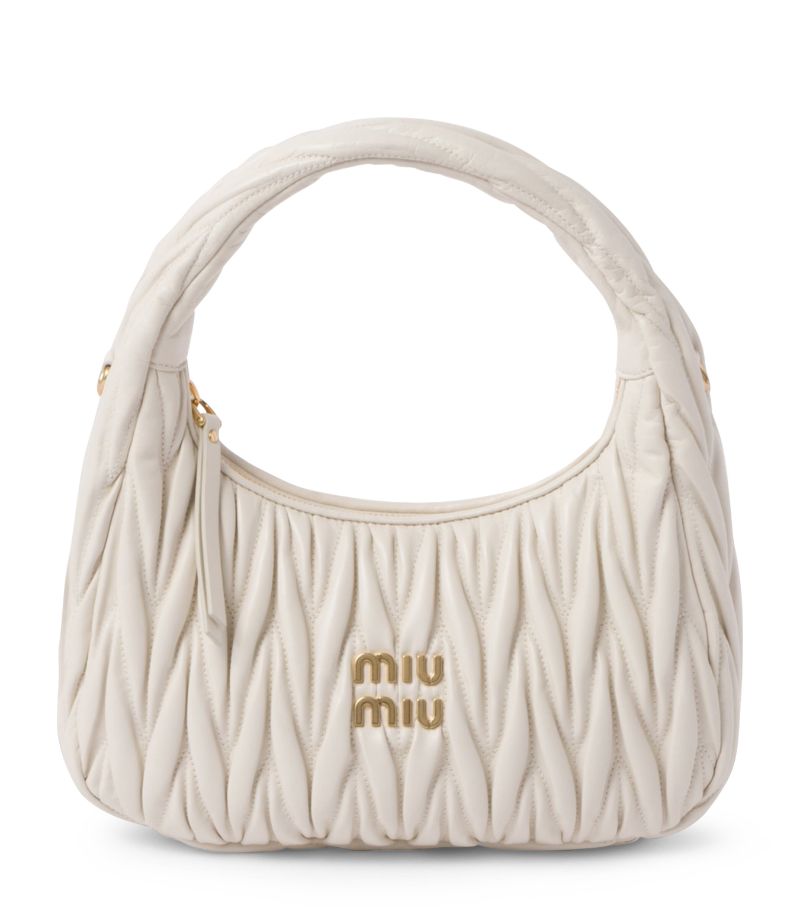Miu Miu Miu Miu Small Nappa Leather Wander Top-Handle Bag