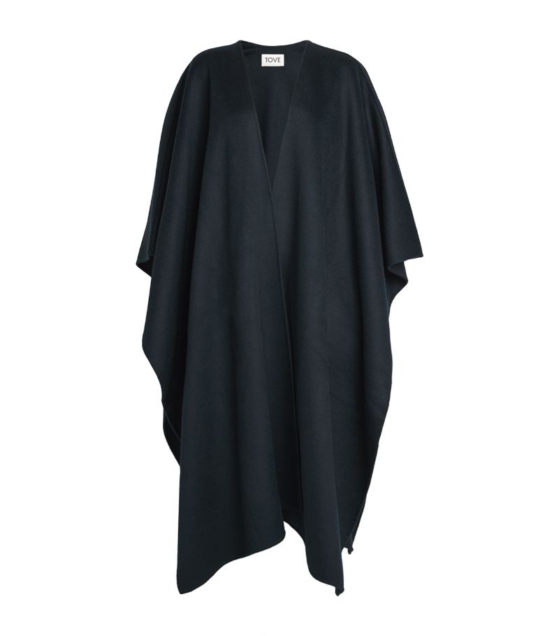 Tove Tove Wool-Blend Delta Poncho