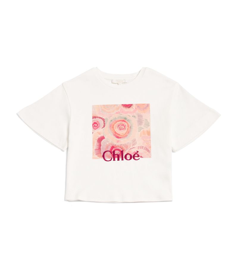 Chloé Kids Chloé Kids Cotton Graphic T-Shirt (4-14 Years)