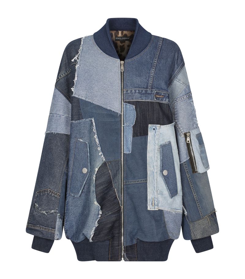 Dolce & Gabbana Dolce & Gabbana Denim Oversized Patchwork Jacket