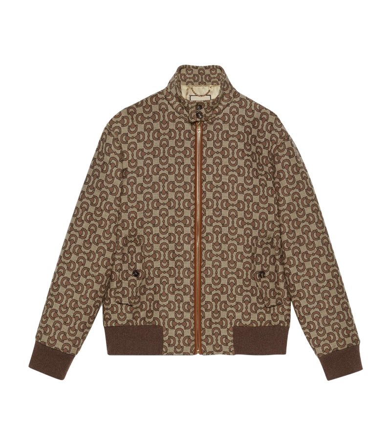 Gucci Gucci Wool Horsebit Bomber Jacket