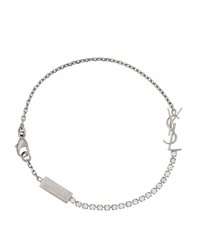 Saint Laurent Saint Laurent Logo Charm Bracelet