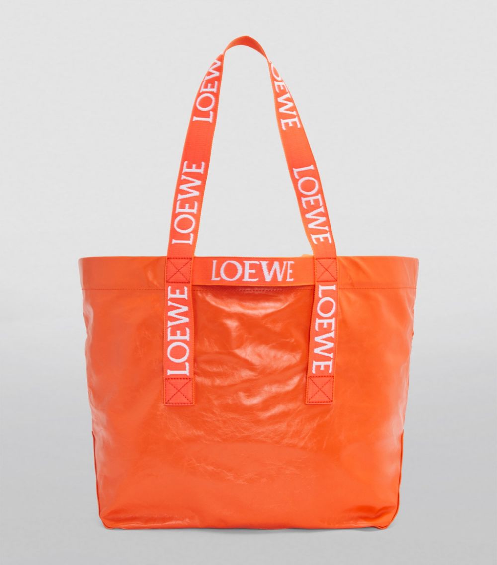 Loewe Loewe Large Leather Fold Tote Bag