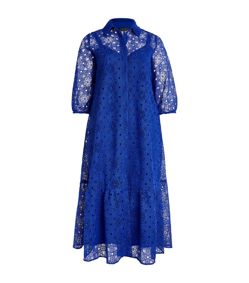 Marina Rinaldi Marina Rinaldi Macramé Shirt Dress