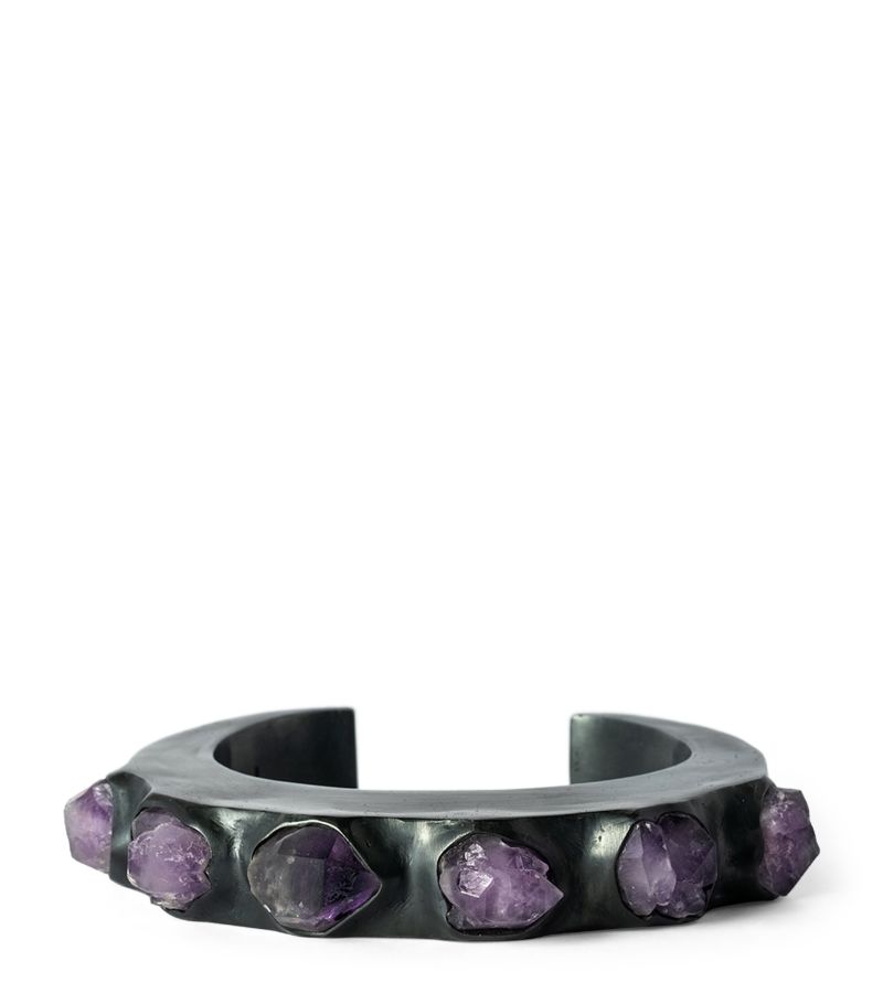 Parts Of Four Parts Of Four Oxidised Silver-Plated Brass And Amethyst Crescent Bracelet