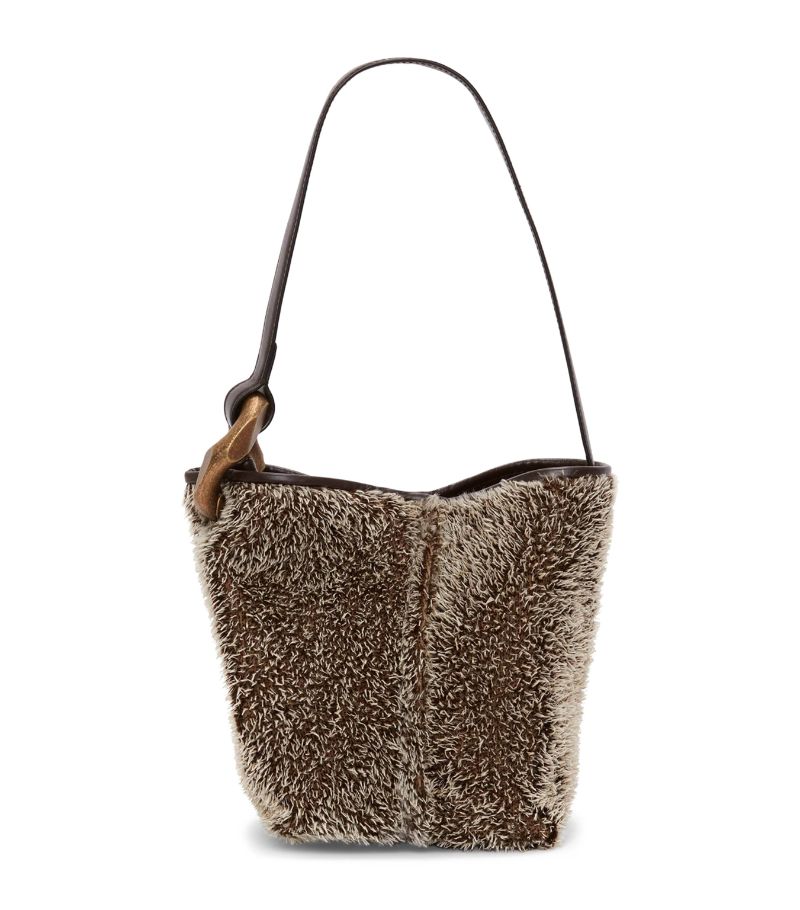 Jw Anderson Jw Anderson Small Mohair Corner Bucket Bag