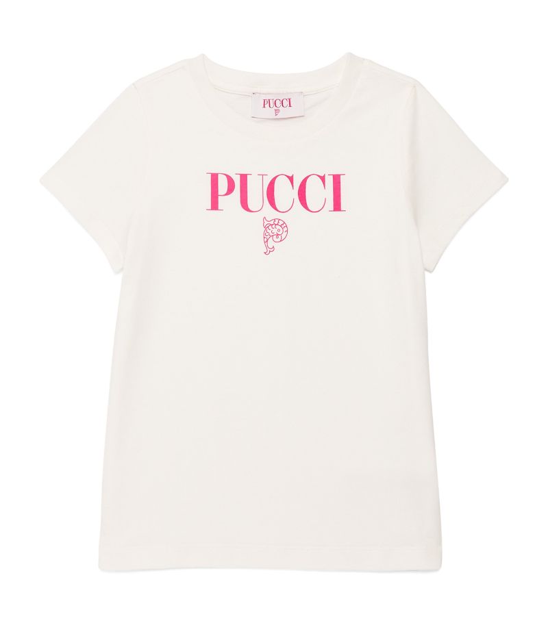 Pucci Junior Pucci Junior Cotton Logo T-Shirt (12-14 Years)