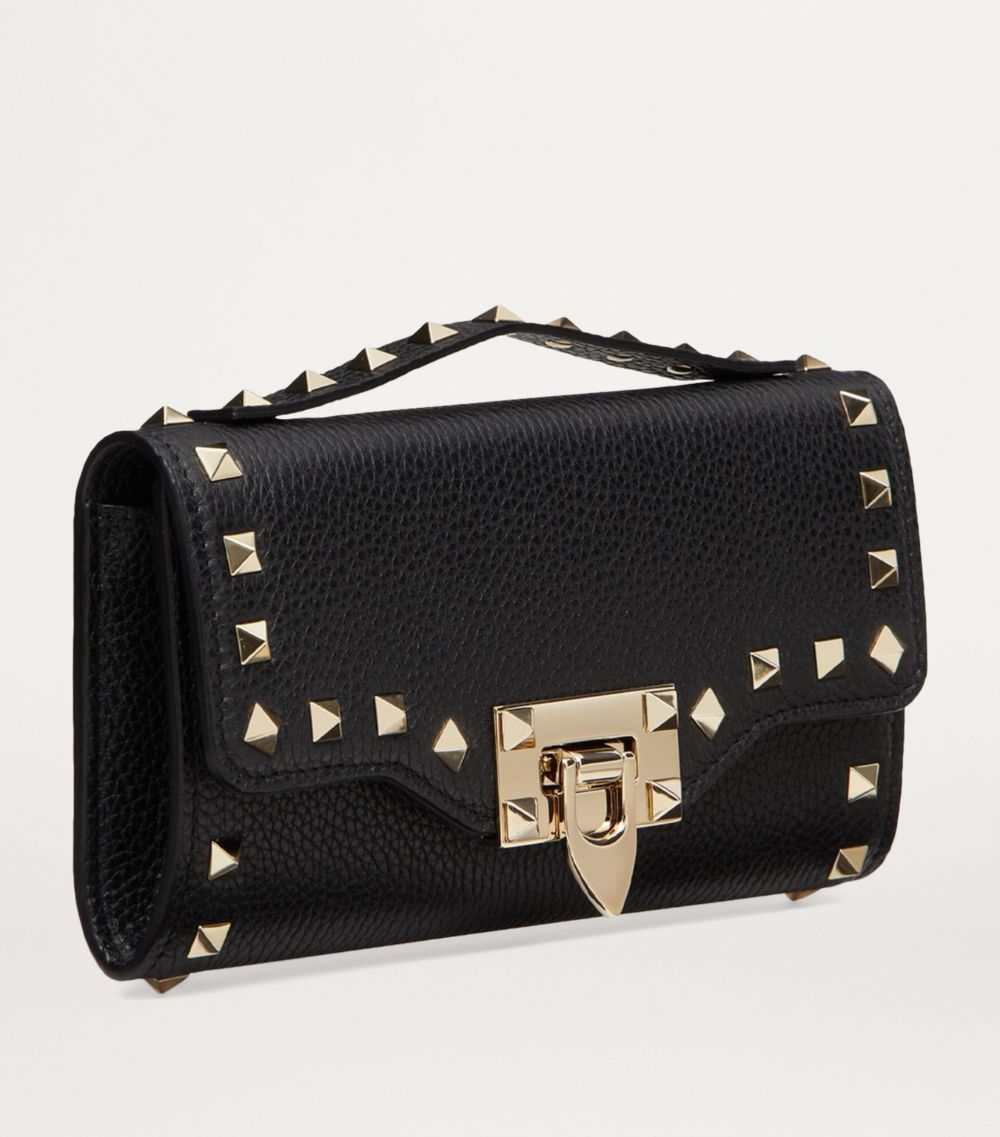 VALENTINO GARAVANI Valentino Garavani Leather Rockstud Chain Wallet