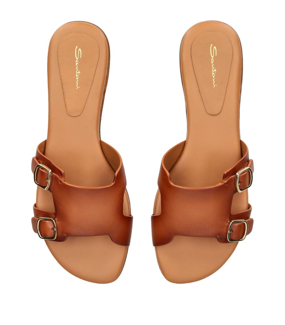 Santoni Santoni Leather Foresaw Sandals