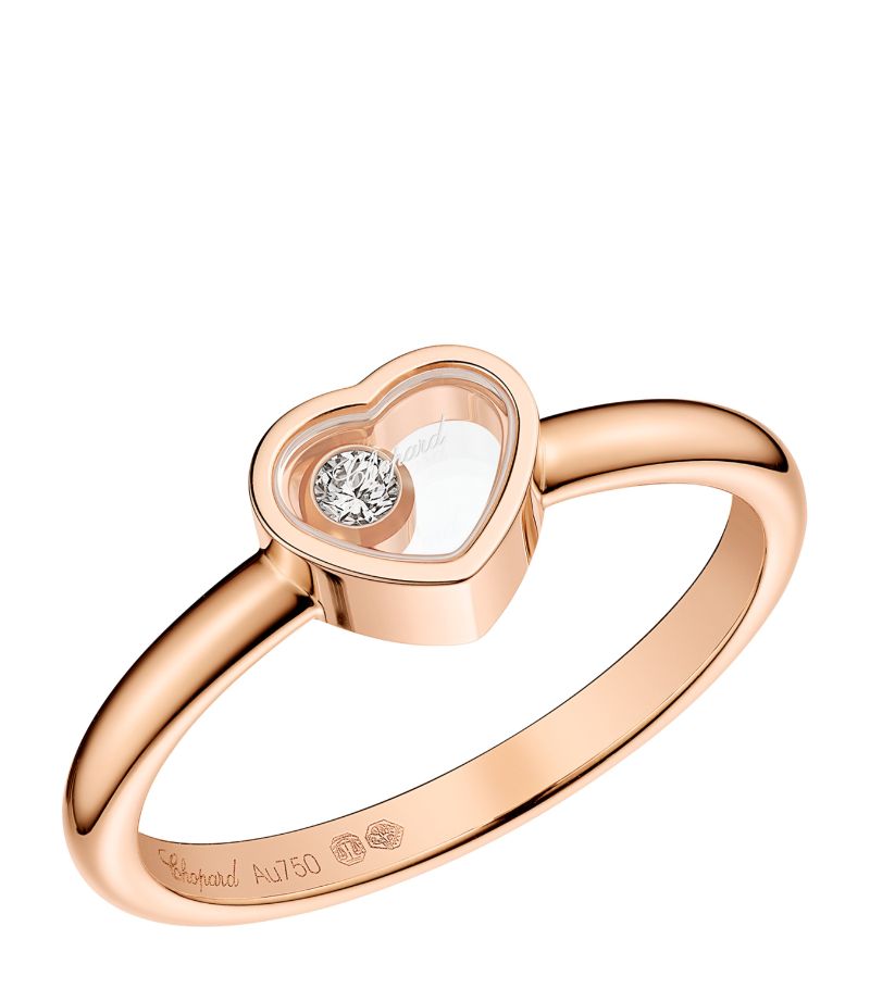 Chopard Chopard Rose Gold And Diamond My Happy Hearts Ring