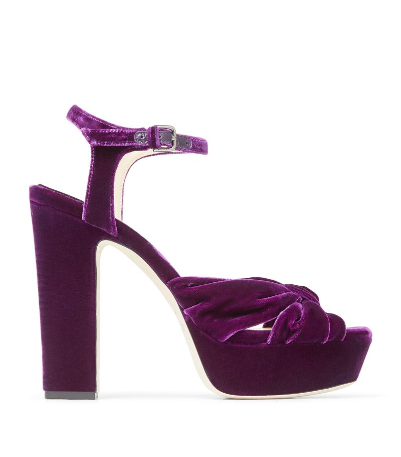 Jimmy Choo Jimmy Choo Heloise 120 Velvet Sandals