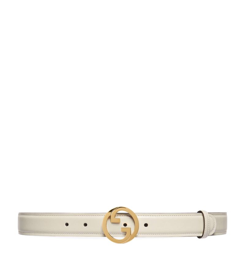 Gucci Gucci Leather Interlocking G Belt