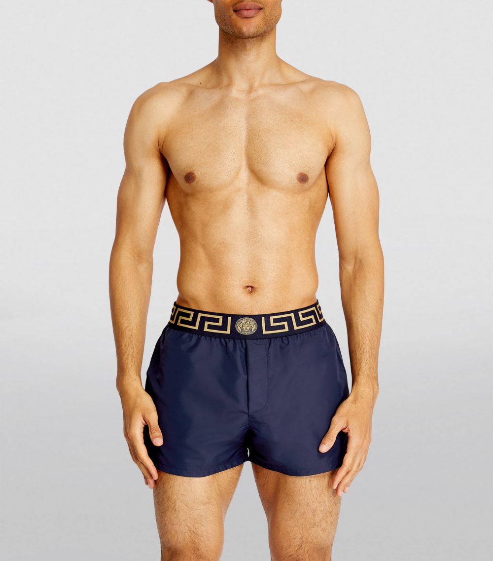 Versace Versace Greca-Waistband Swim Shorts