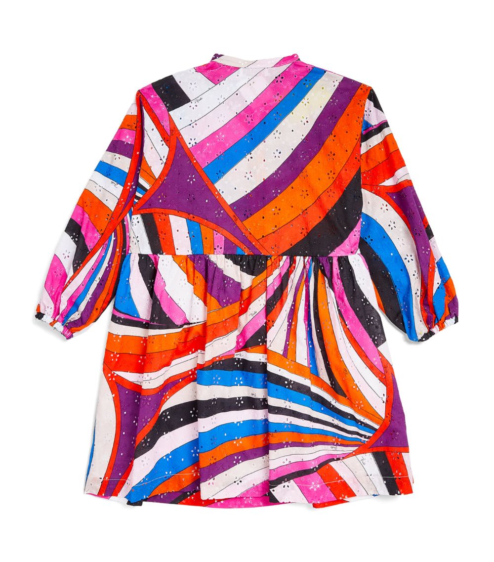 Pucci Junior Pucci Junior Abstract Print Long-Sleeve Dress (4-14 Years)