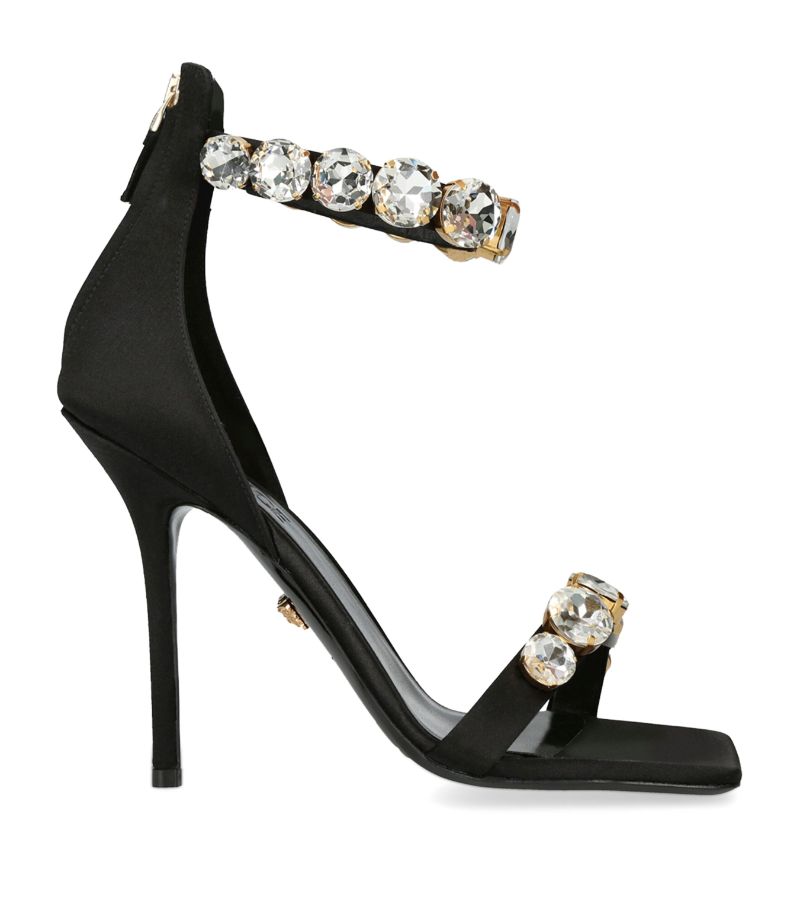 Versace Versace Satin Crystal Sandals 110