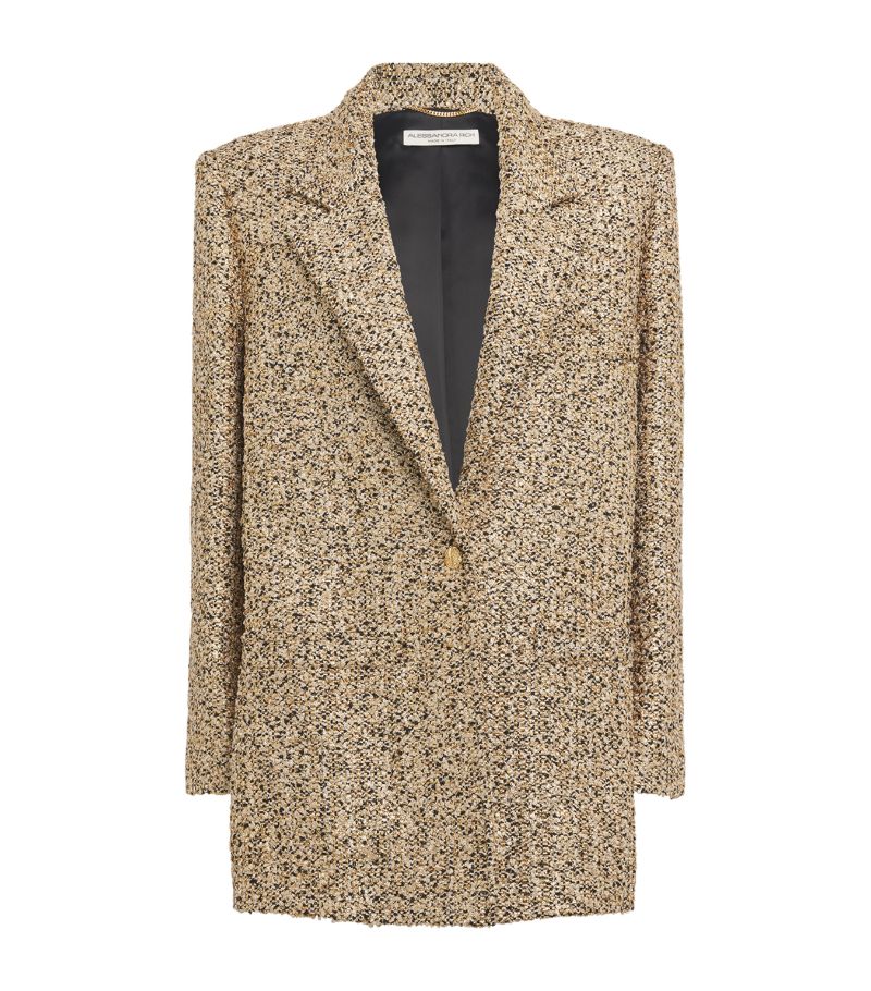 Alessandra Rich Alessandra Rich Tweed Single-Breasted Blazer