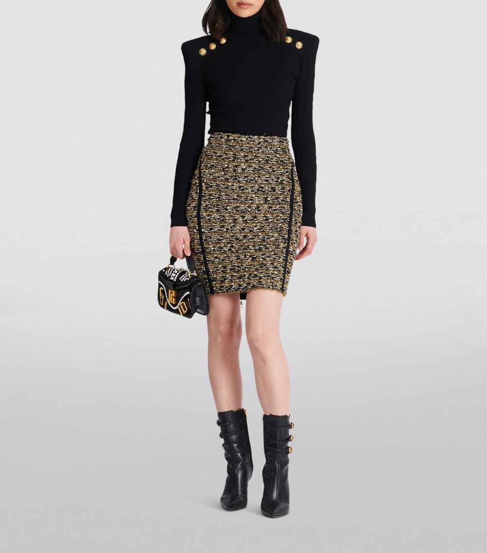 Balmain Balmain Tweed-Lurex Pencil Skirt