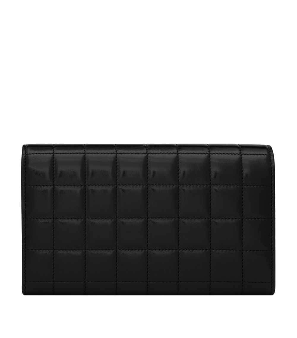 Saint Laurent Saint Laurent Leather Matelassé Maillon Wallet