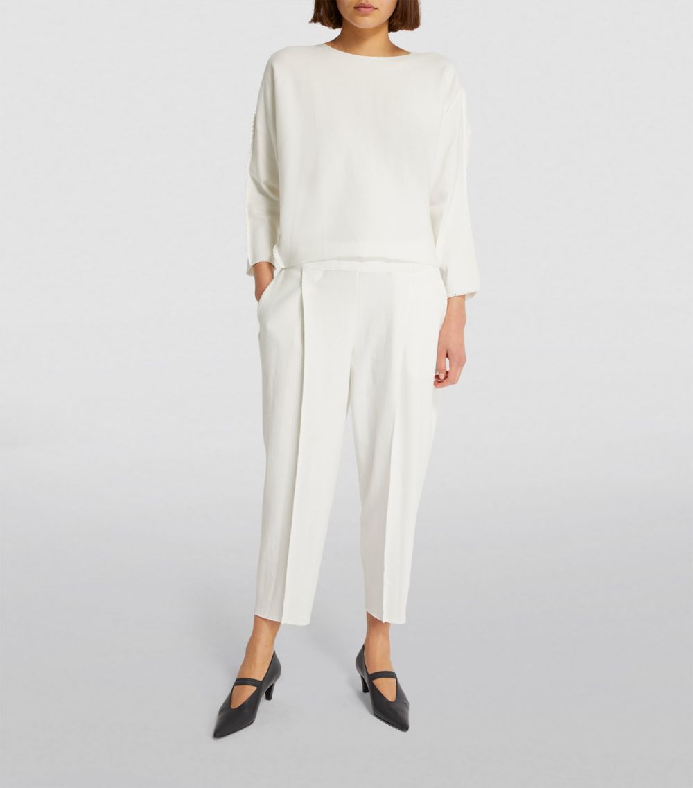 Issey Miyake Issey Miyake Long-Sleeve Campagne Top