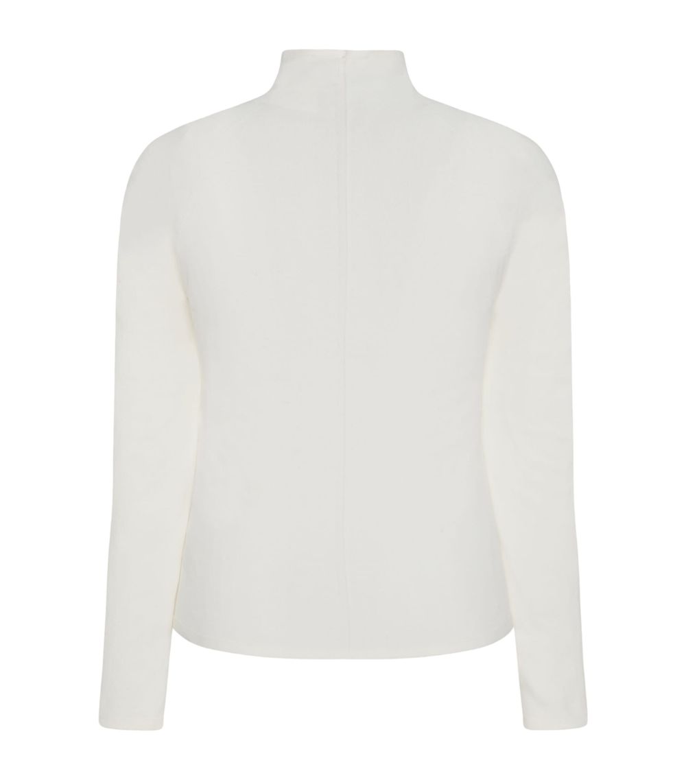 The Row The Row Patti Stretch-Viscose High-Neck Top