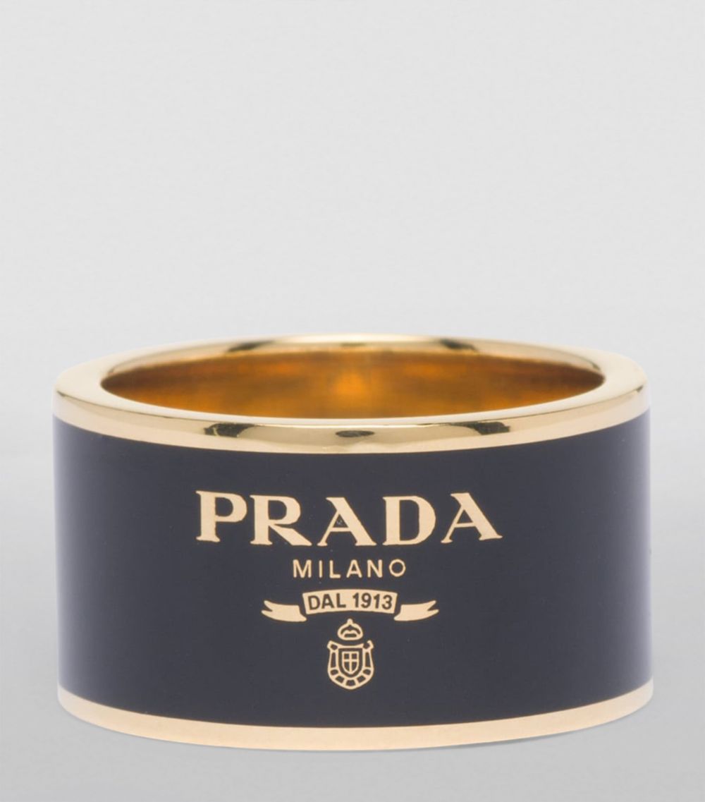 Prada Prada Enamel Logo Ring