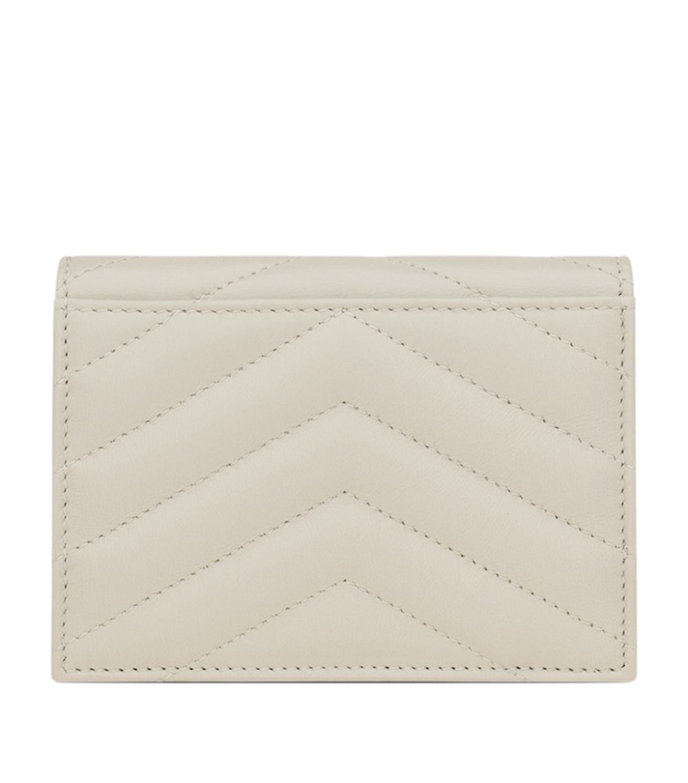 Saint Laurent Saint Laurent Quilted Leather Monogram Wallet